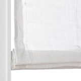 ポリエステル杢調ボイル（防炎）プレーンシェード用生地／ライトグレー