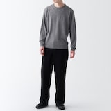 洗えるウールハイゲージクルーネックセーター