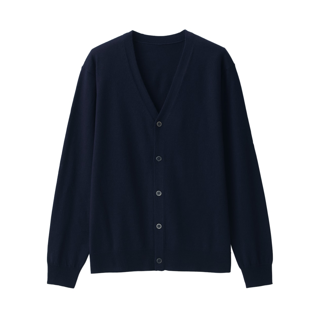 洗えるウールハイゲージＶネックカーディガン
