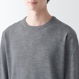 洗えるウールハイゲージクルーネックセーター