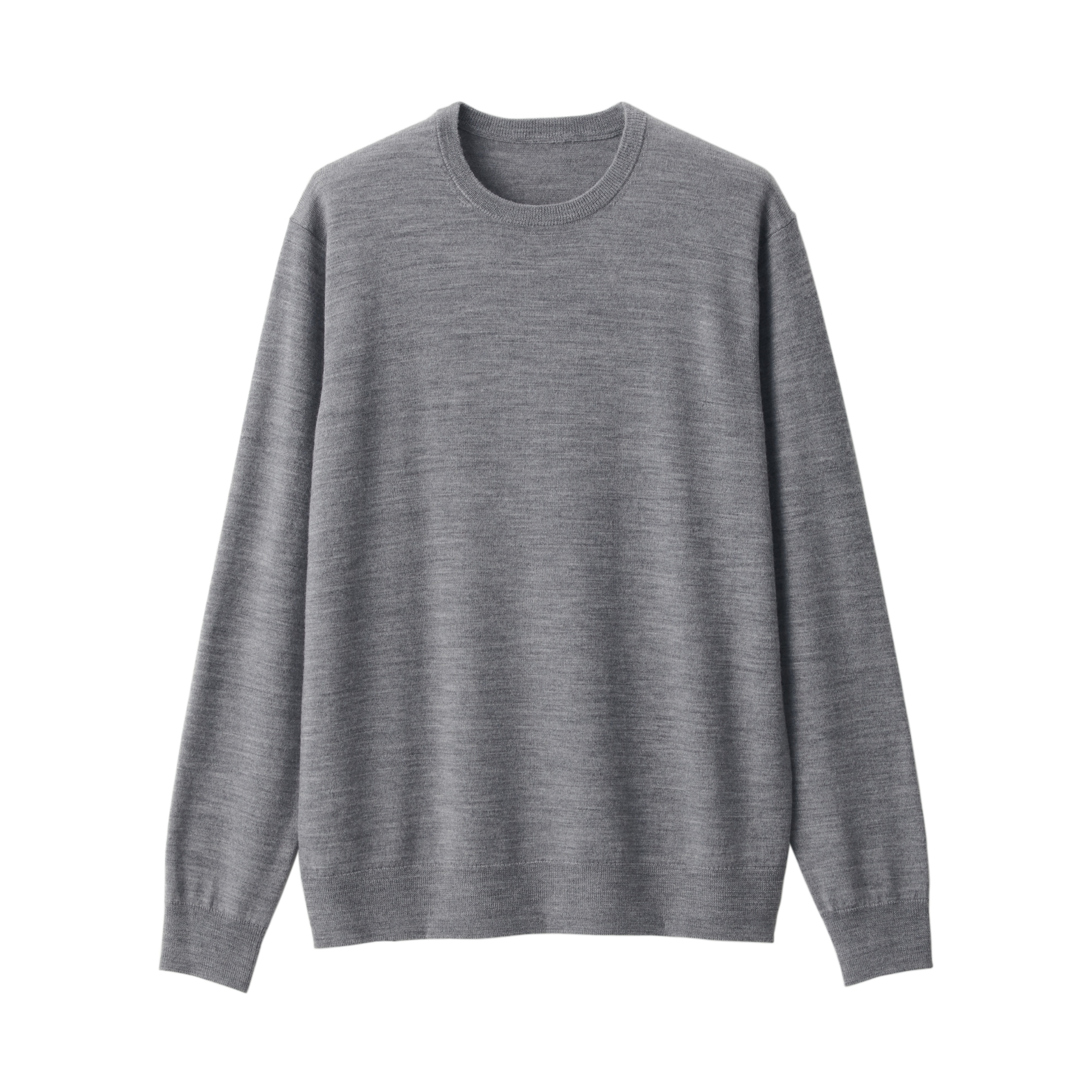 洗えるウールハイゲージクルーネックセーター