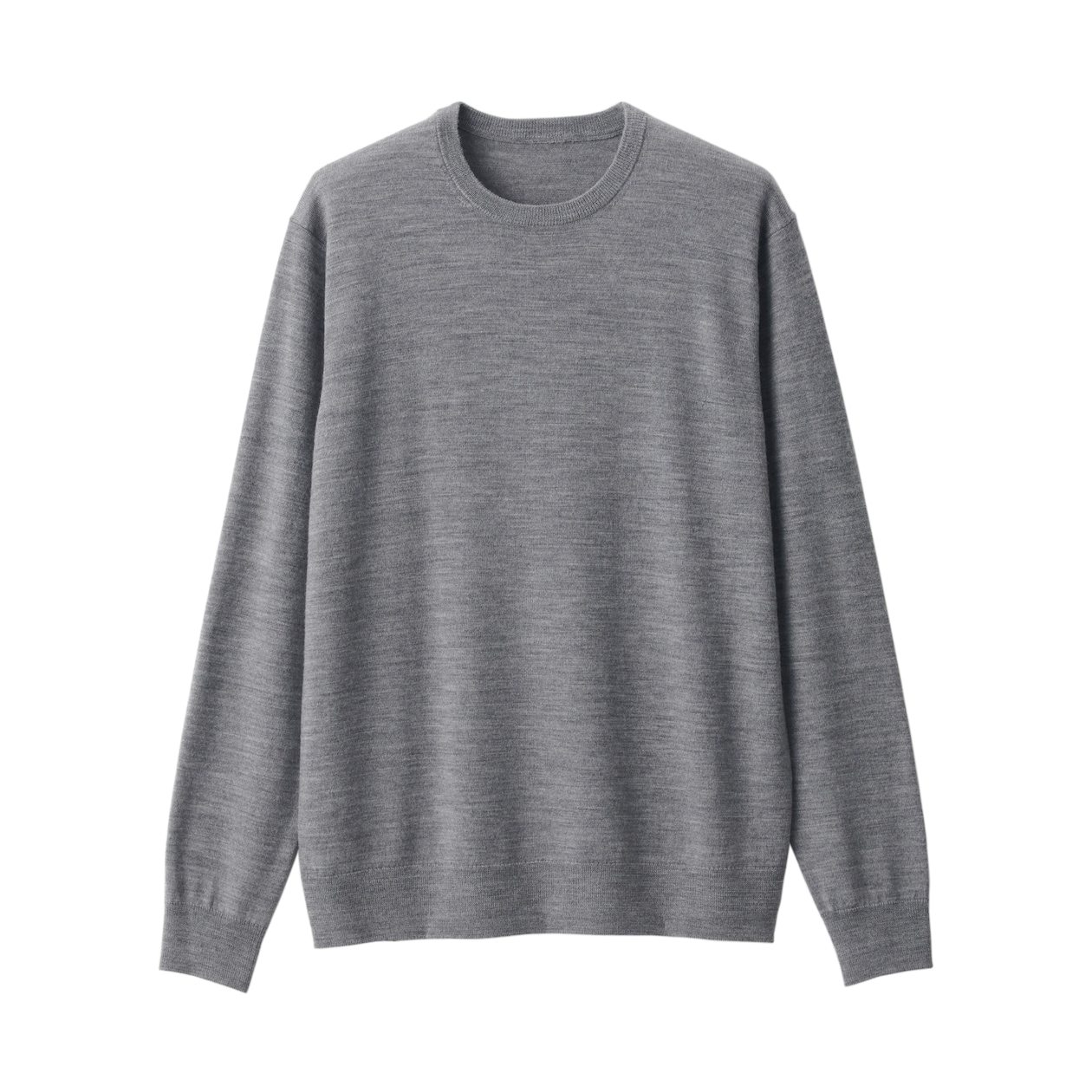 洗えるウールハイゲージクルーネックセーター