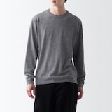 洗えるウールハイゲージクルーネックセーター