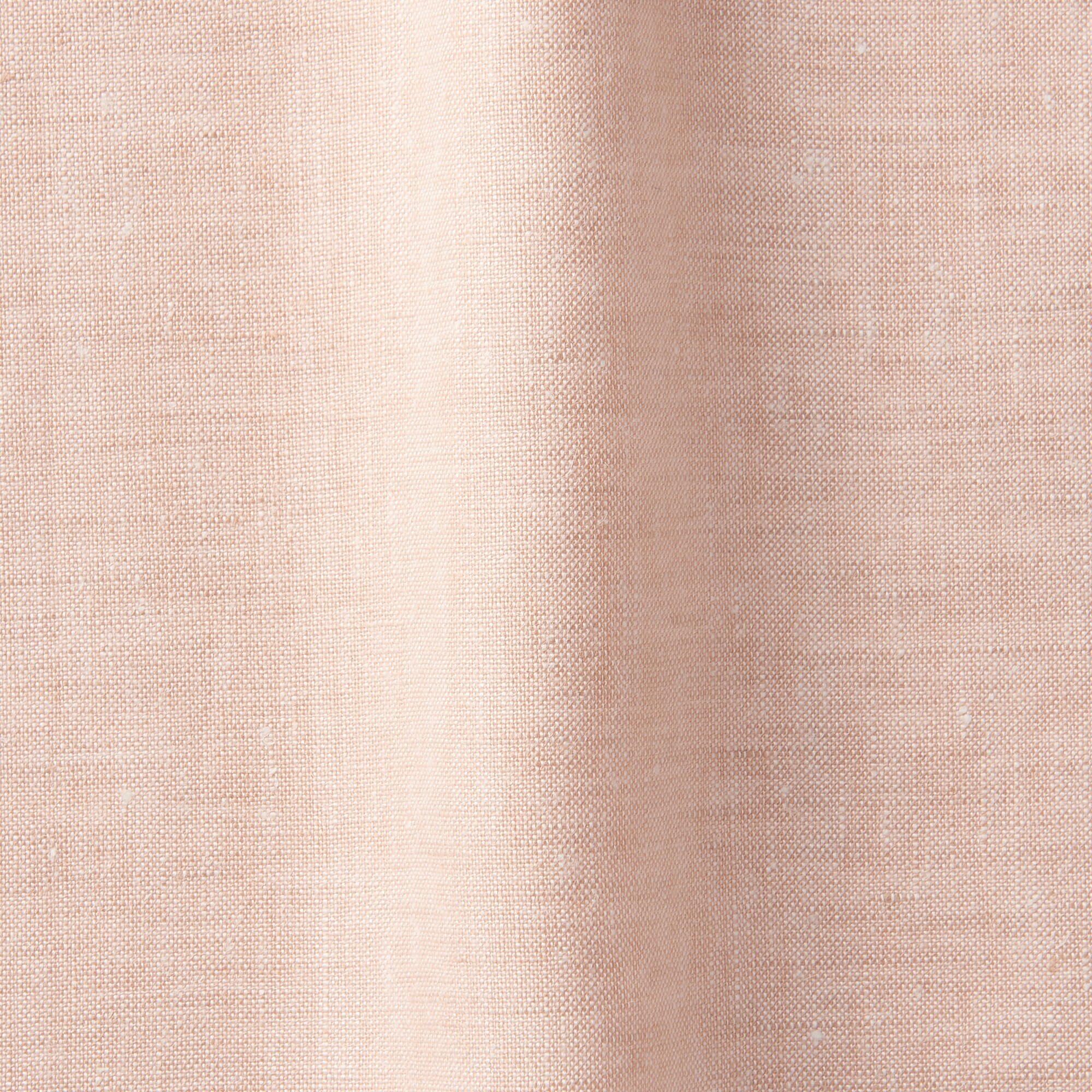 麻平織ノンプリーツカーテン／ピンク