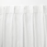 シフォン調ボイル　レース（防炎）２倍ヒダプリーツカーテン／ライトグレー