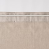 麻平織ノンプリーツカーテン／チャコールグレー