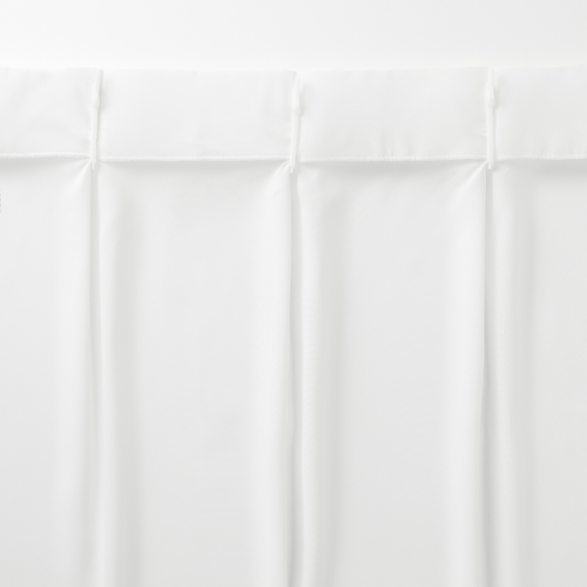 シフォン調ボイル　レース（防炎）プリーツカーテン／ライトグレー