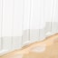 綿空き羽　レースノンプリーツカーテン／ベージュストライプ
