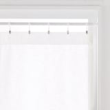 リネンライク　レース（防炎）ノンプリーツカーテン／ブルー