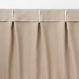 ポリエステル鹿の子織プリーツカーテン／チャコールグレー