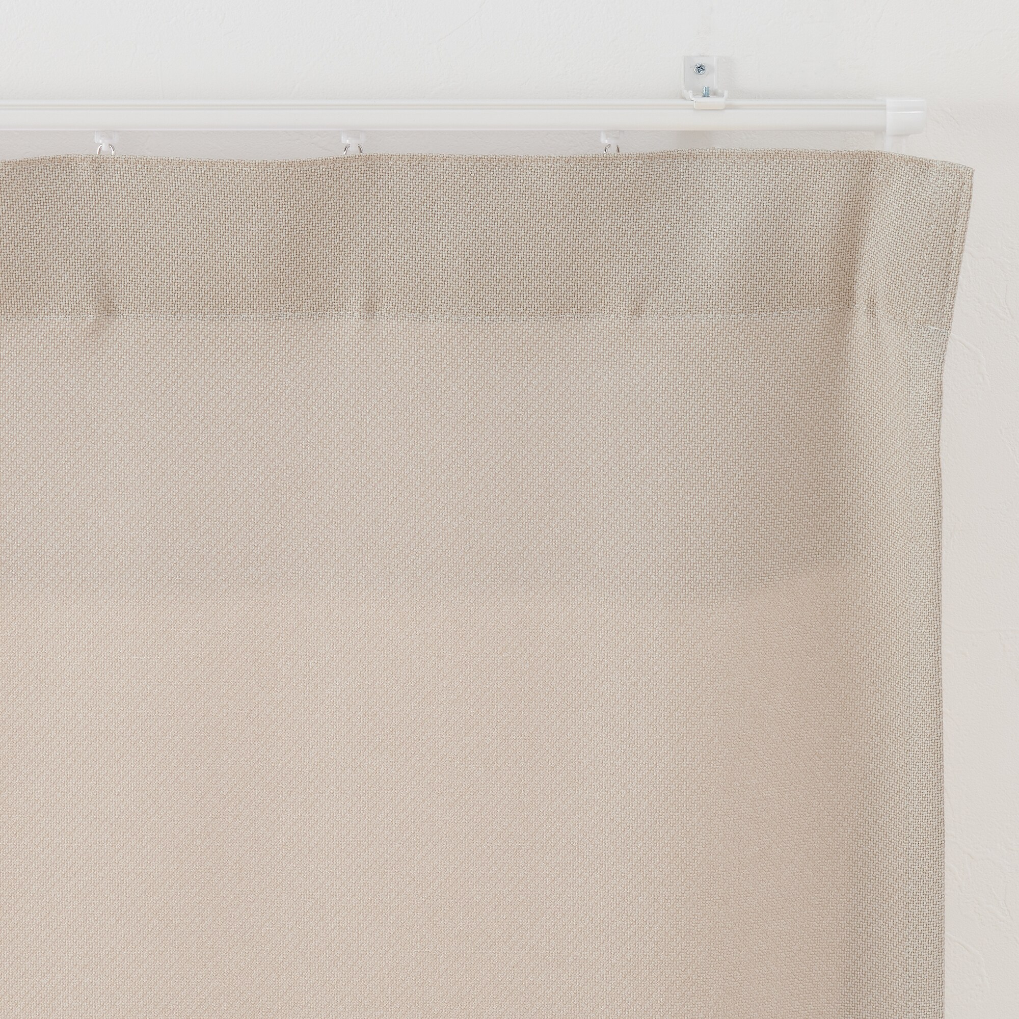 MUJI ポリエステルカーテン アイボリー2枚組 ポリエステル鹿の子織ノンプリーツカーテン／アイボリー | 無印良品