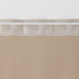 ポリエステル鹿の子織ノンプリーツカーテン／アイボリー