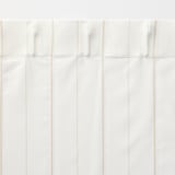 綿空き羽　レースノンプリーツカーテン／ブルーストライプ