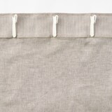 麻平織ノンプリーツカーテン／マスタードストライプ