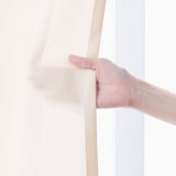 ポリエステル鹿の子織２倍ヒダカーテン／ライトブラウン