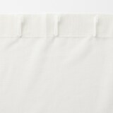 リネンライク　レース（防炎）ノンプリーツカーテン／マスタード