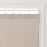 ポリエステル鹿の子織ノンプリーツカーテン／ライトブラウン