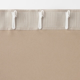 ポリエステル鹿の子織ノンプリーツカーテン／チャコールグレー