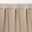 ポリエステル鹿の子織プリーツカーテン／ライトブラウン