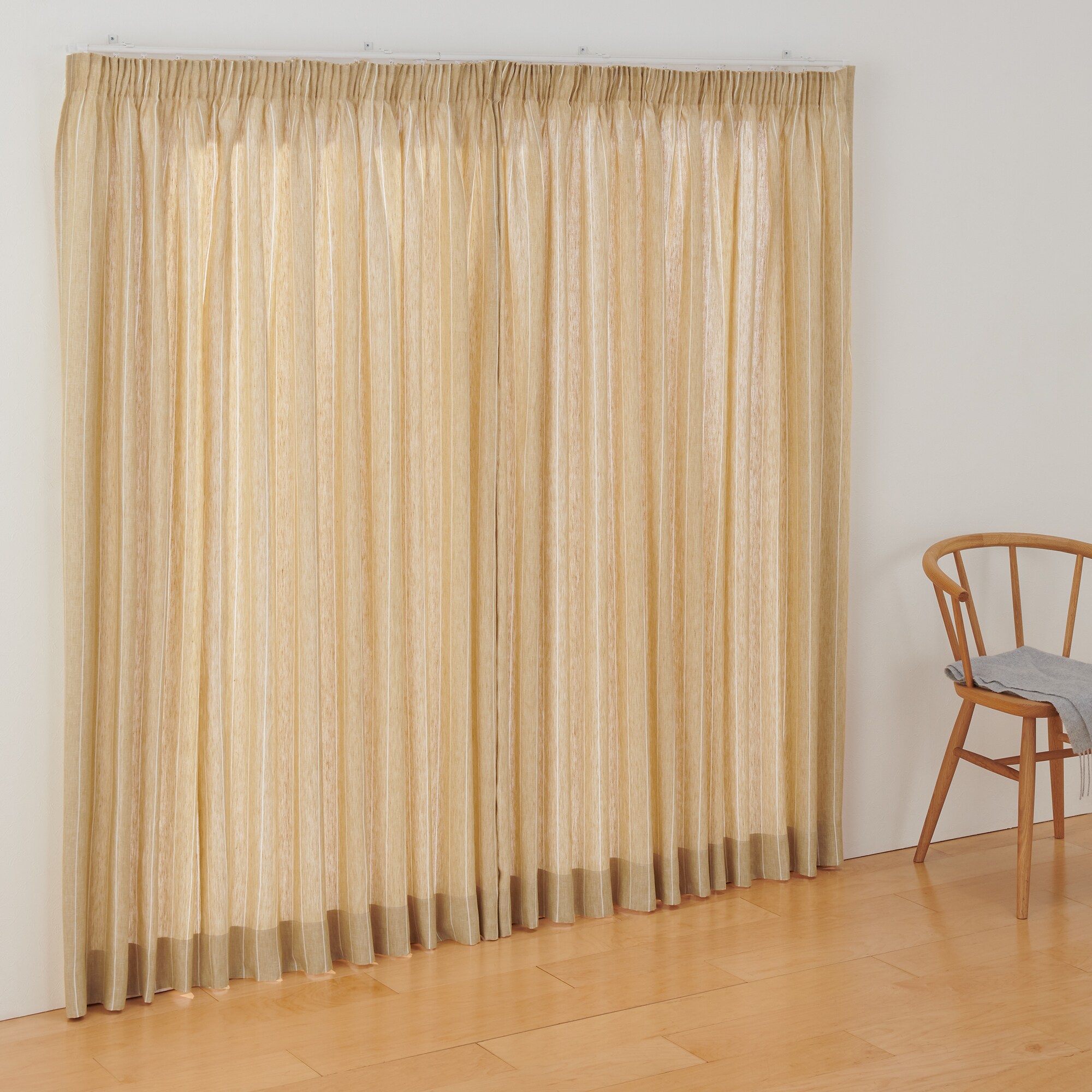 カーテン Maria g171030]【2枚セット】Mjuka ドレープカーテン 100cm×200cm 無地