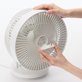 お手入れがしやすい首振りサーキュレーター　１８畳