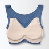 どこにも縫い目がないハーフトップブラジャー