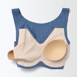 どこにも縫い目がないハーフトップブラジャー