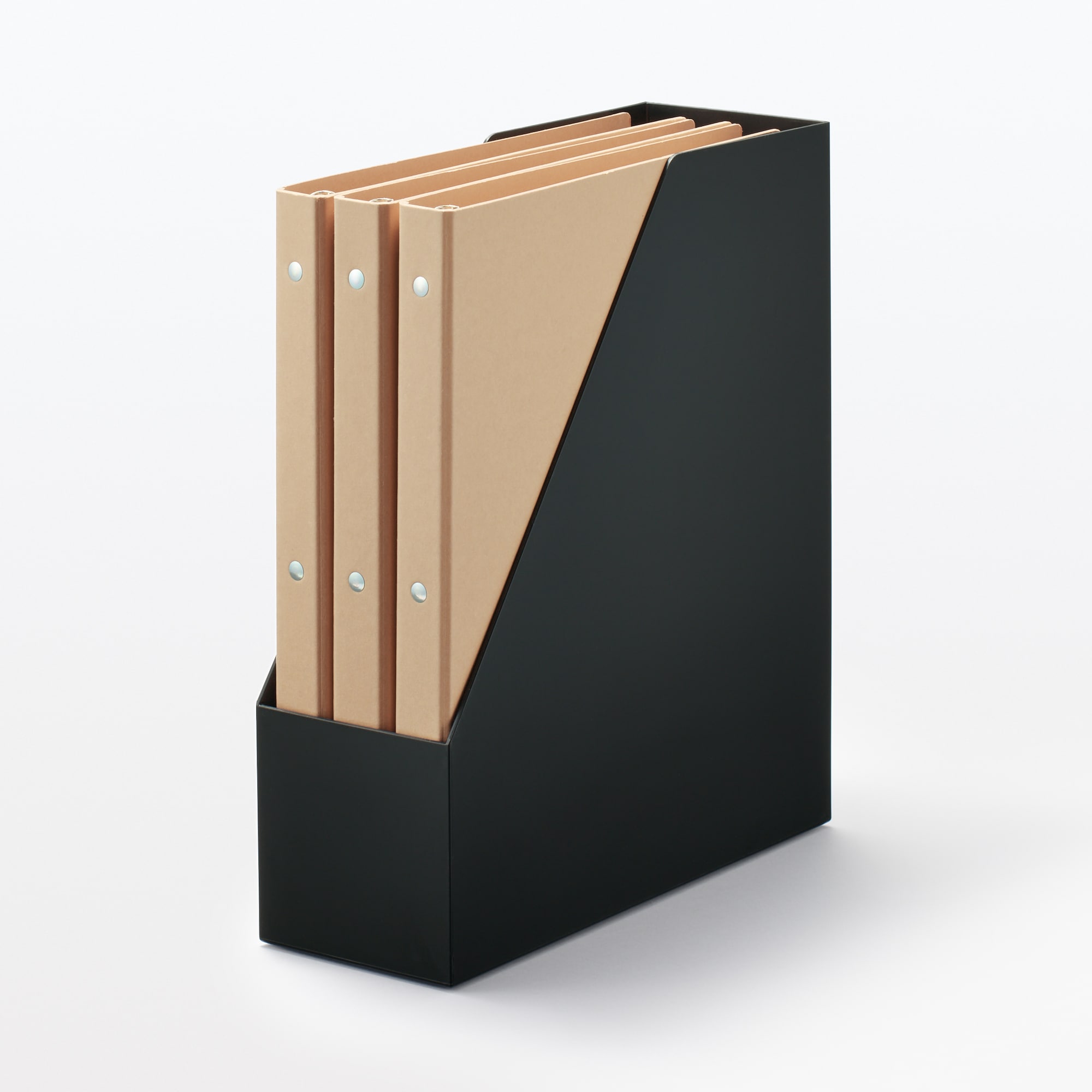 ポリプロピレンスタンドファイルボックス・Ａ４用・ダークグレー