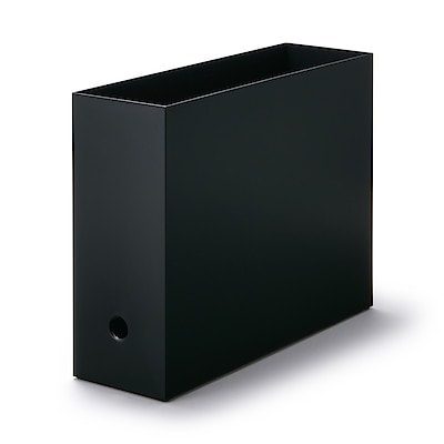 【幅１０ｃｍ】ポリプロピレンファイルボックス・スタンダードタイプ・Ａ４用・ダークグレー