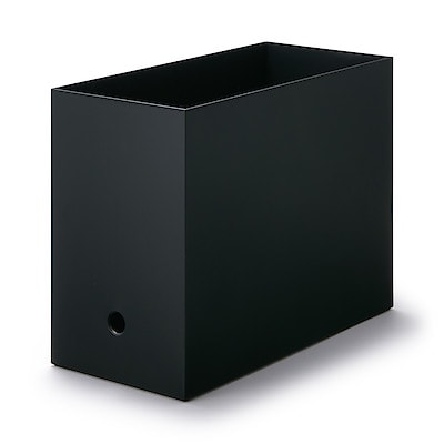 【幅１５ｃｍ】ポリプロピレンファイルボックス・スタンダードタイプ・ワイド・Ａ４用・ダークグレー