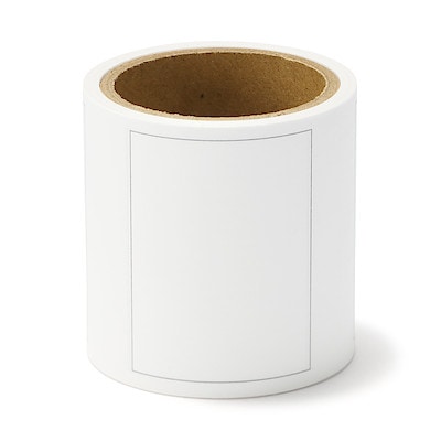 ミシン目入りロール付箋紙　４コマ　約幅４０ｍｍ×長さ３ｍ