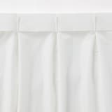 防カビポリエステル　レースプリーツカーテン／オフ白