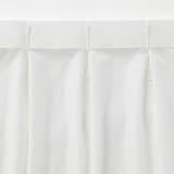 防カビポリエステル　レースプリーツカーテン／オフ白