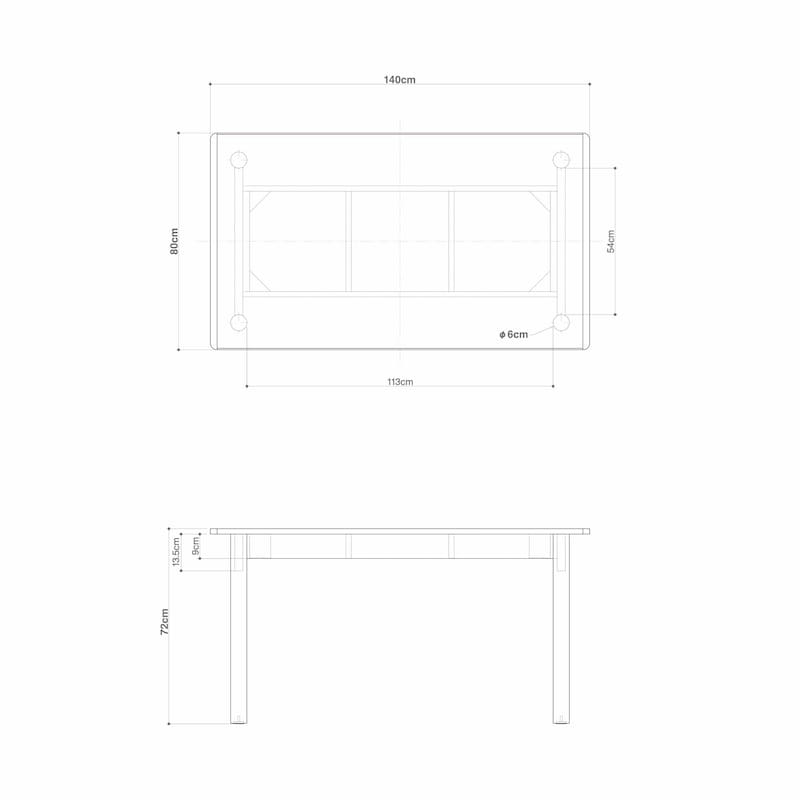 木製テーブル　１４０×８０ｃｍ