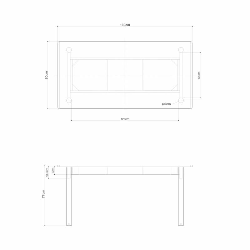 木製テーブル　１６０×８０ｃｍ