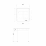 木製テーブル　７０×７０ｃｍ　メラミン天板