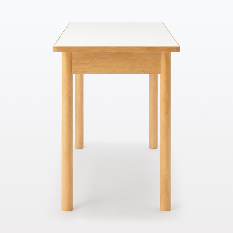 美品】無印折りたためる机120cmオーク材 つながり