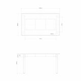 木製テーブル　１４０×８０ｃｍ　メラミン天板