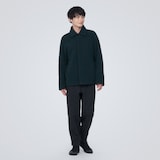 再生ウール混ボアコート