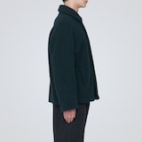 再生ウール混ボアコート