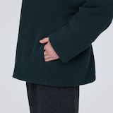 再生ウール混ボアコート