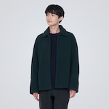 再生ウール混ボアコート