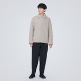 再生ウール混ボアコート