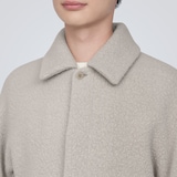 再生ウール混ボアコート