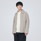 再生ウール混ボアコート