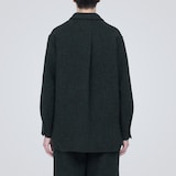 再生ウール混二重織りジャケット