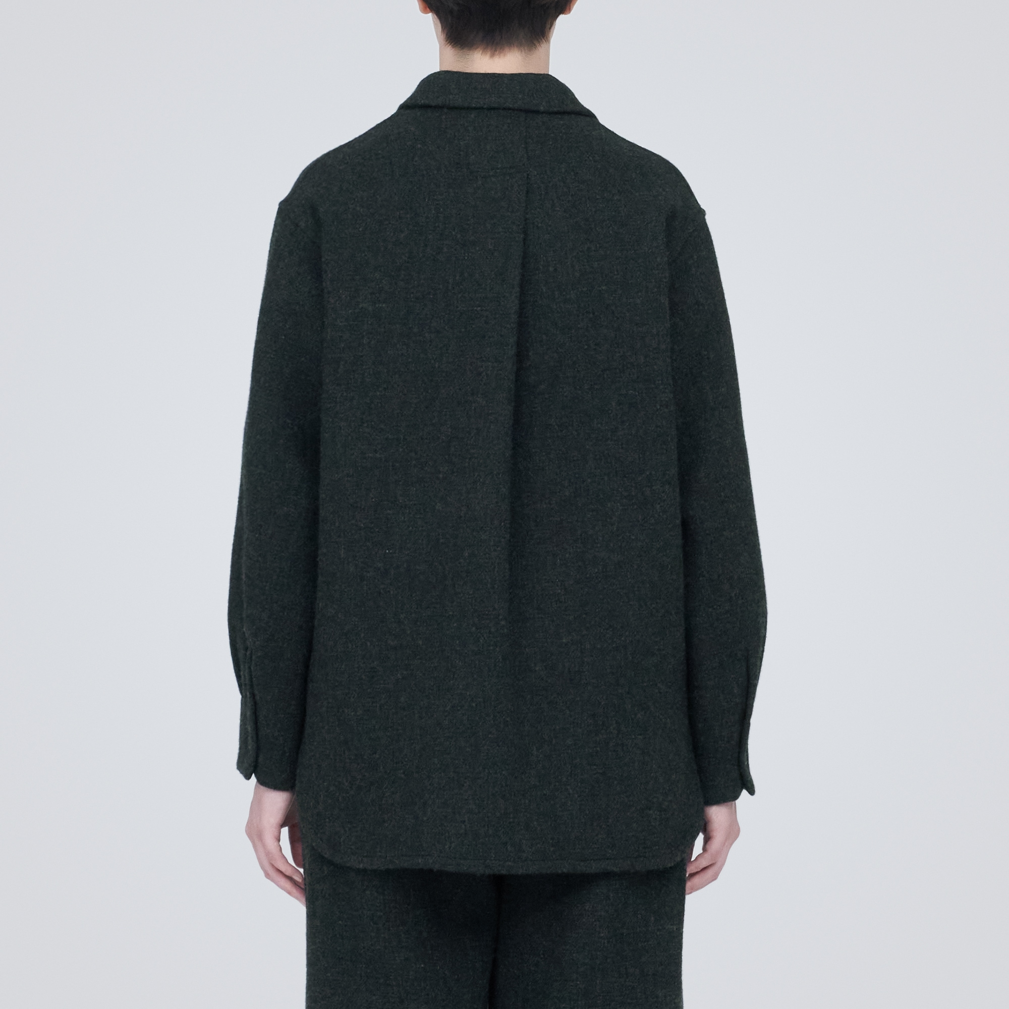 再生ウール混二重織りジャケット