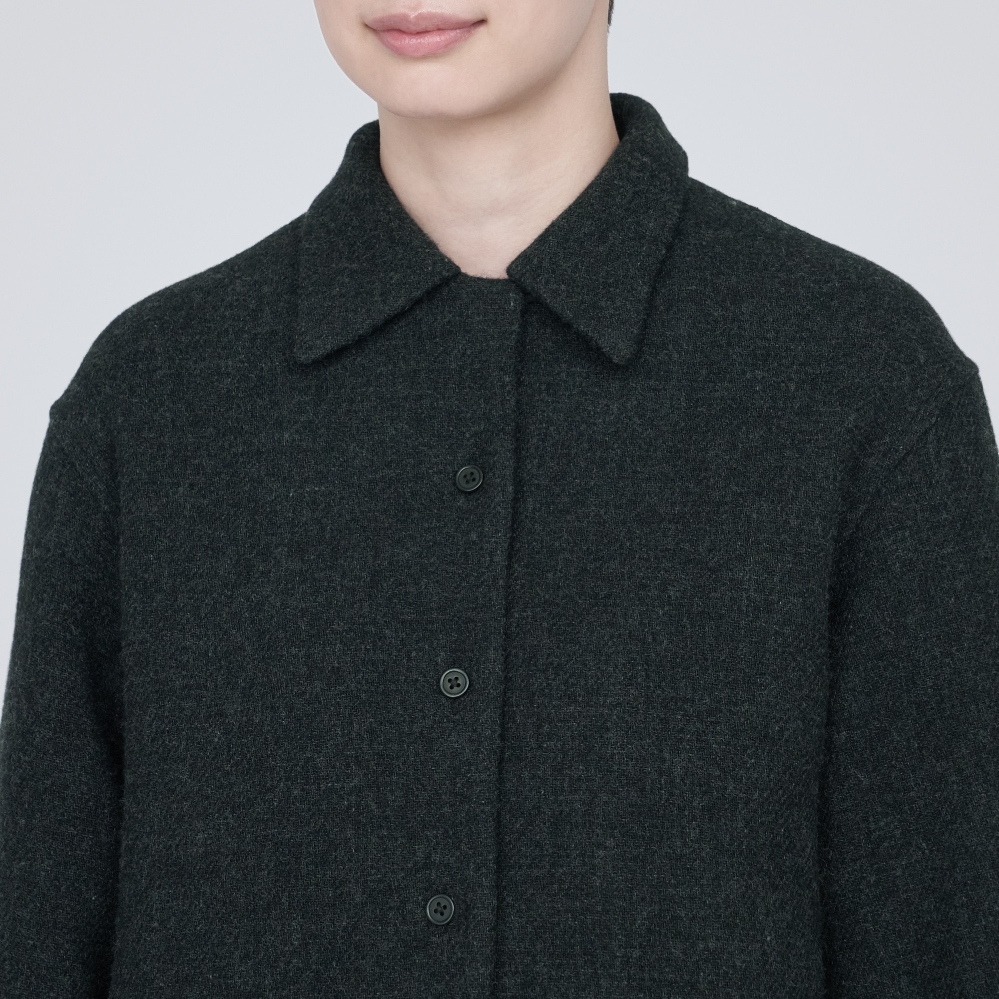 再生ウール混二重織りジャケット