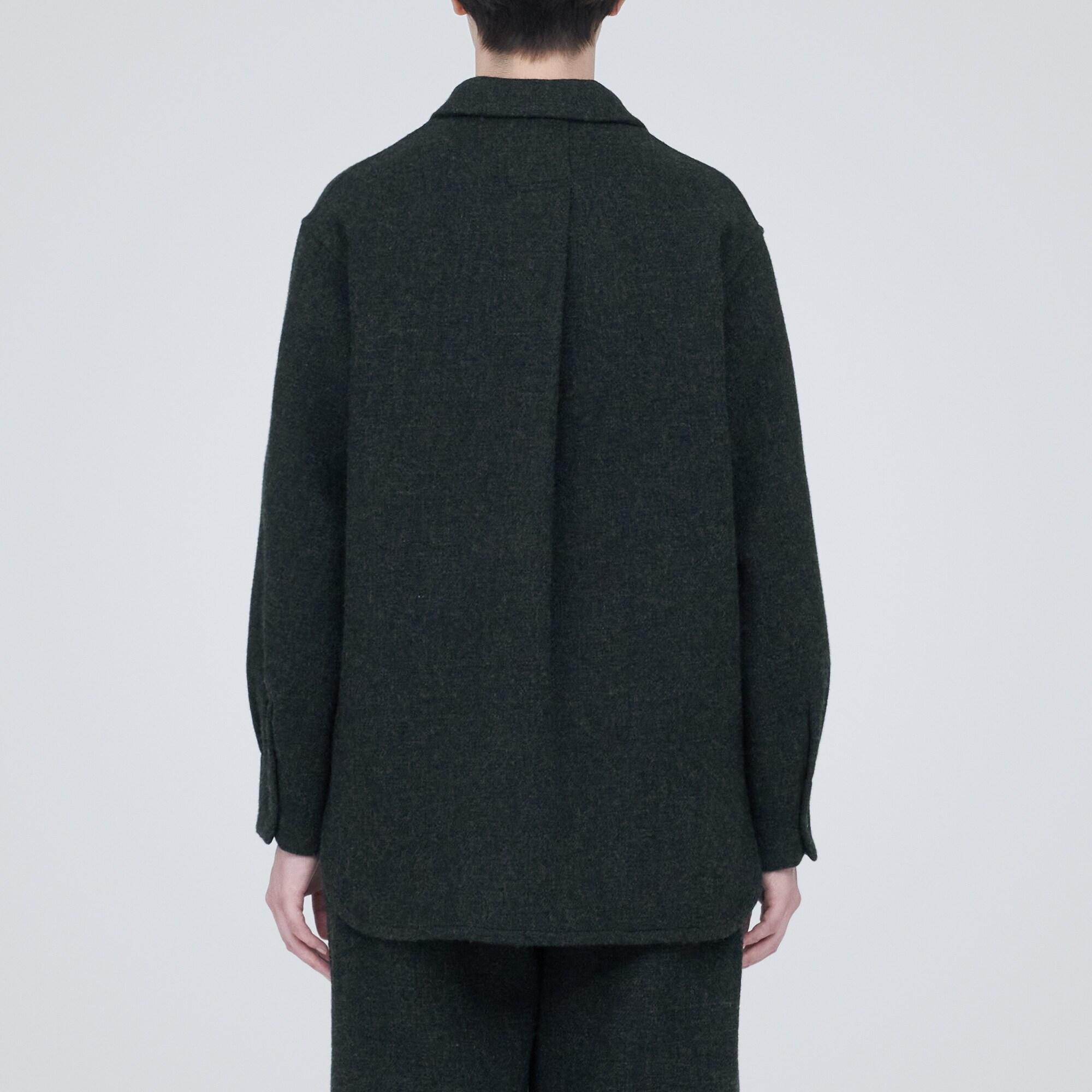 再生ウール混二重織りジャケット