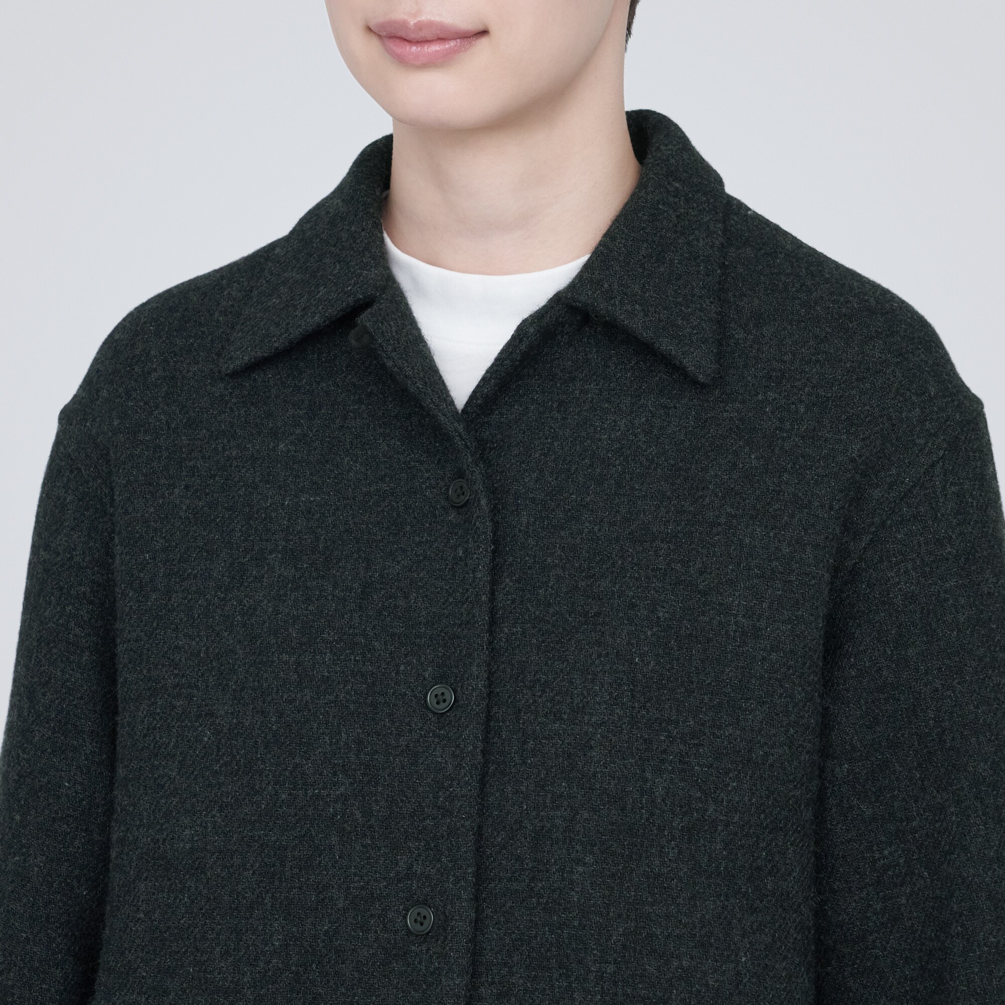 再生ウール混二重織りジャケット